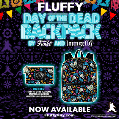 Fluffy Day of the Dead Backpack by Funko & Loungefly
