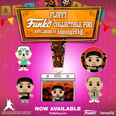 Fluffy Funko™ Collectible  Pins  with Lanyard by Loungefly™